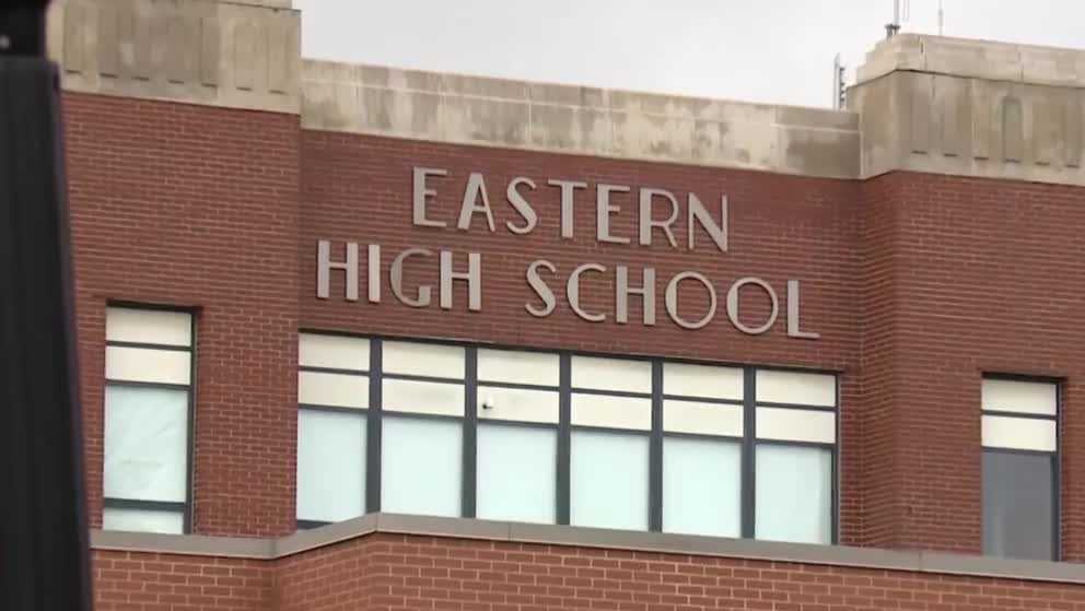 Eastern High School students protest handling of gun scare