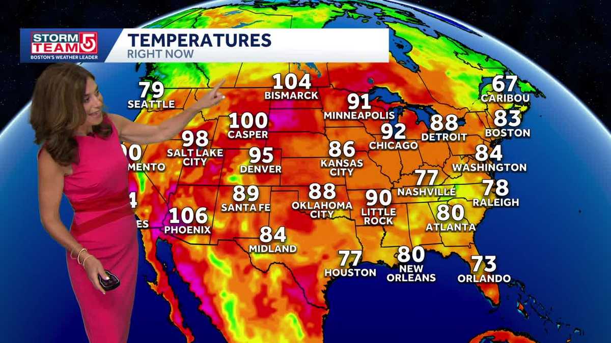 Hot, humid weather peaks midweek