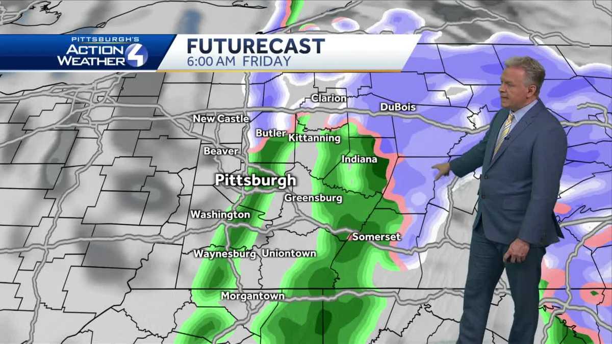 PITTSBURGH WEATHER: Rain moves in Thursday night, along with some snow ...