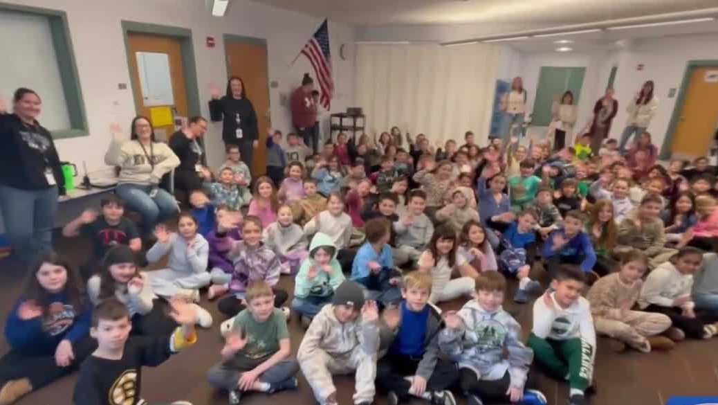 NH weather school visit: Pelham Elementary School