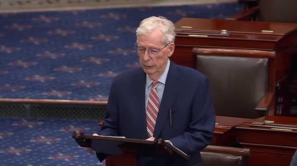 Sen. McConnell sends warning to Trump before voting against war powers ...