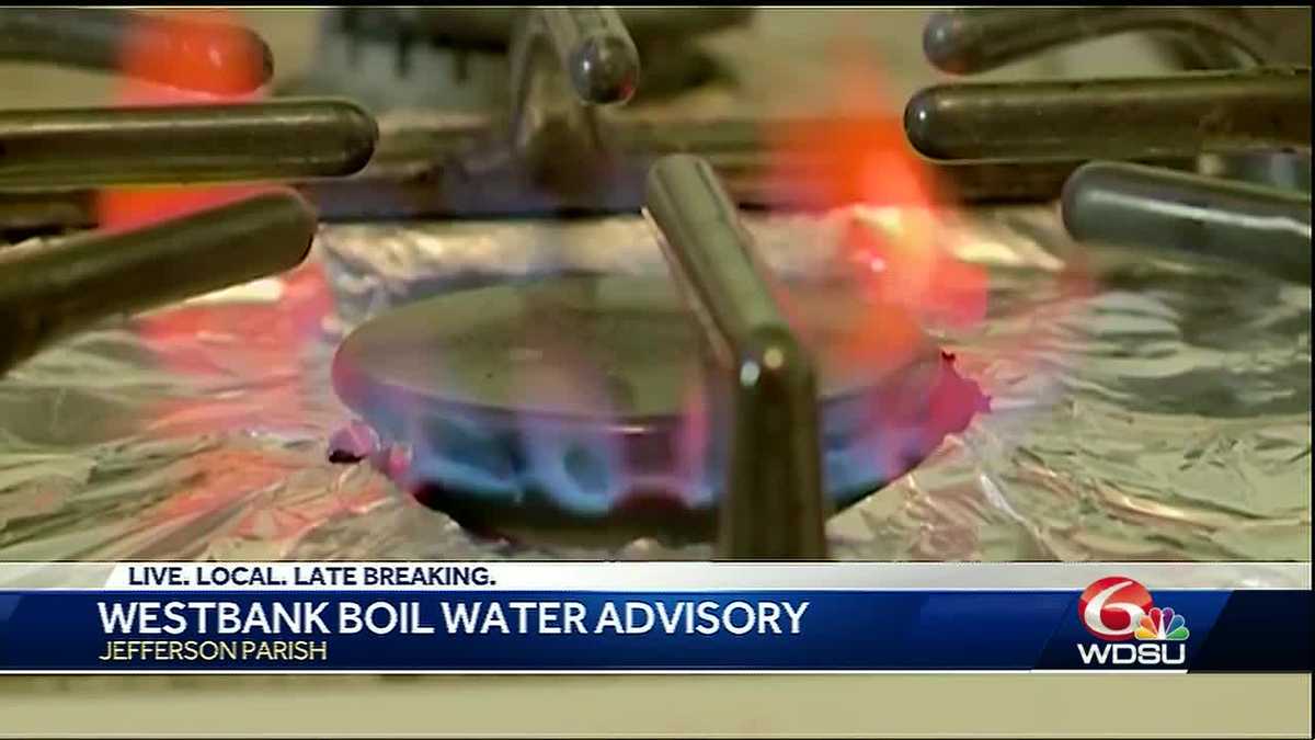 Precautionary boilwater advisory issued for West Bank of Jefferson Parish