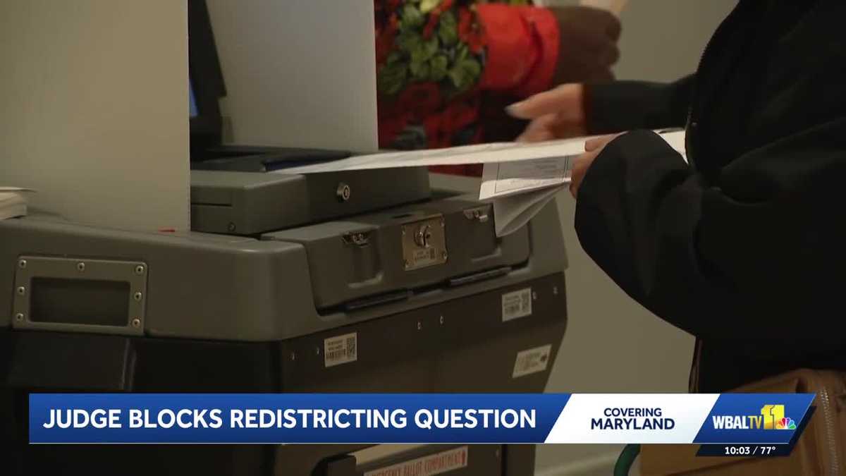 Maryland redistricting ballot question blocked by judge: What's next