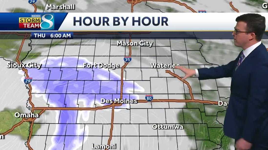 Snow and slick roads return to Des Moines today