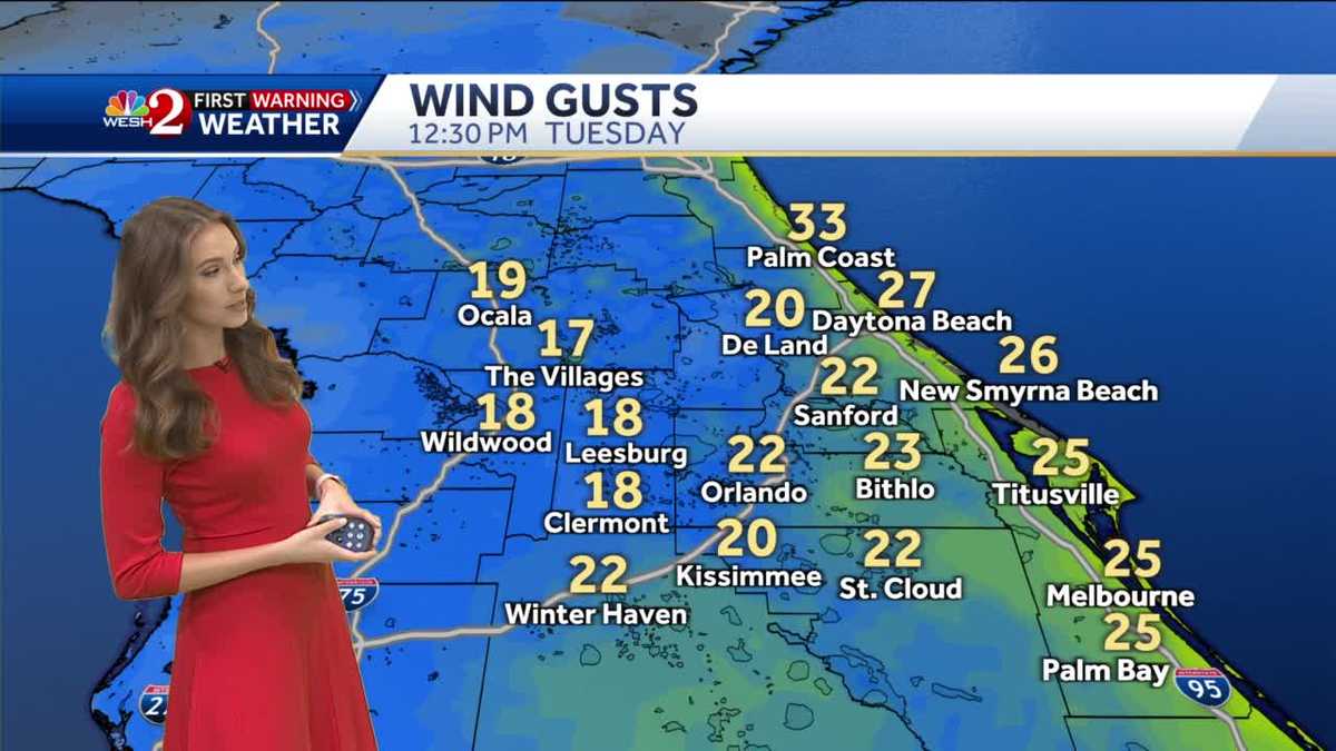 Clear and chilly for Orlando Tuesday