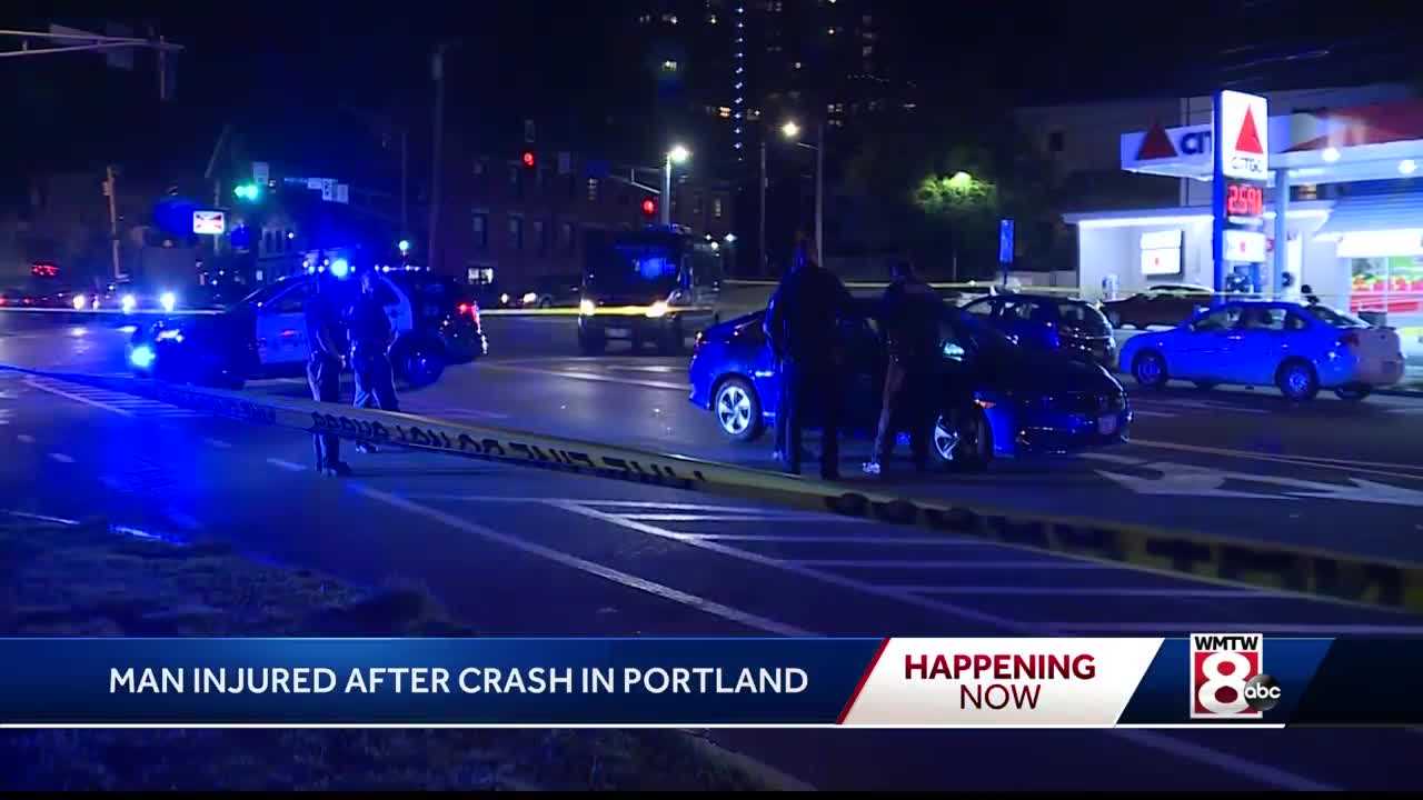 Man Injured After Portland Crash