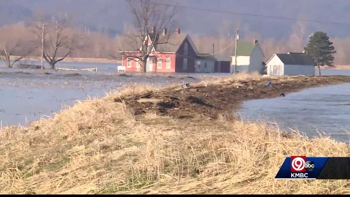 44 miles of levees under water in Holt County, Missouri