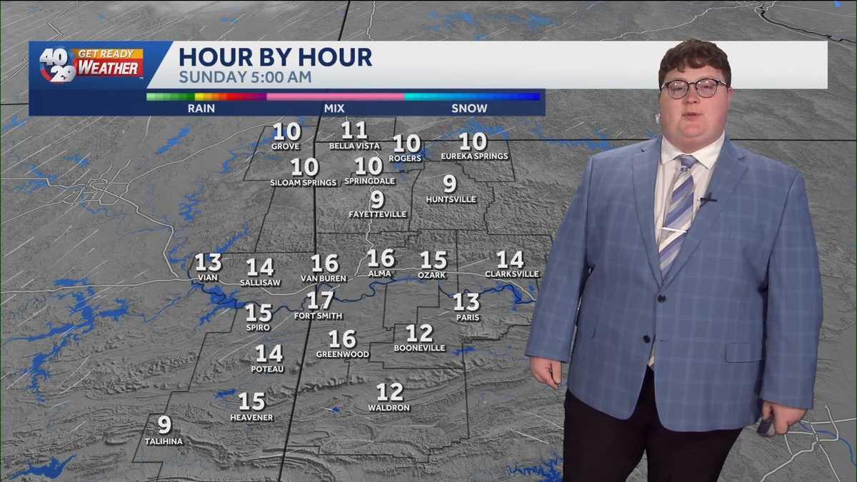 A bone-chilling Sunday morning in Arkansas