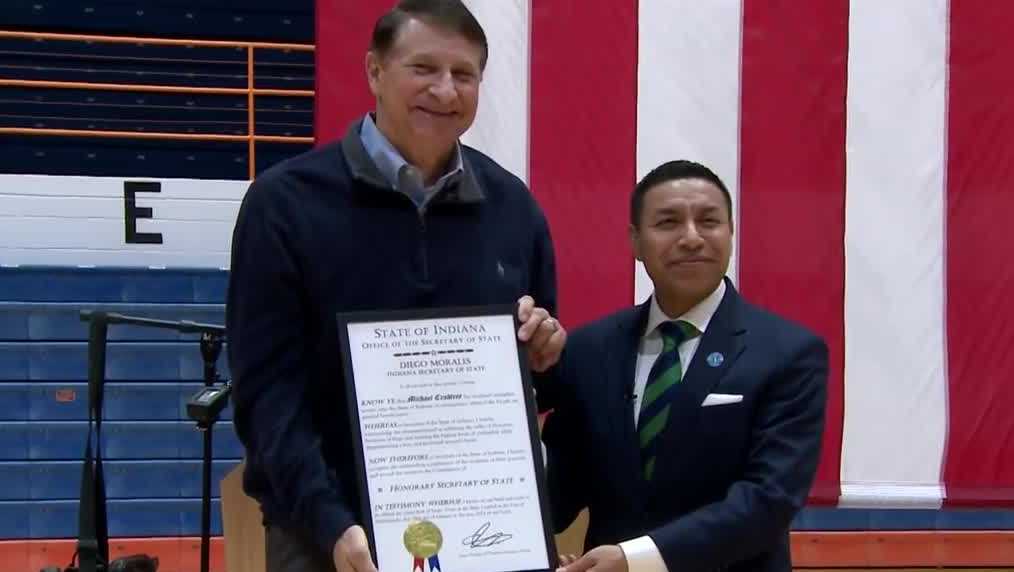 Indiana Secretary of State visits Silver Creek High School