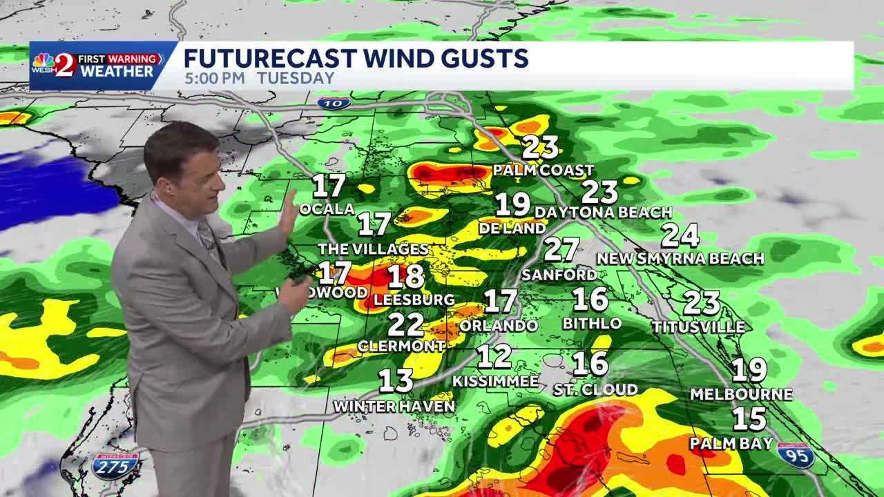 Showers & storms with locally heavy rain tomorrow. 5.11.26