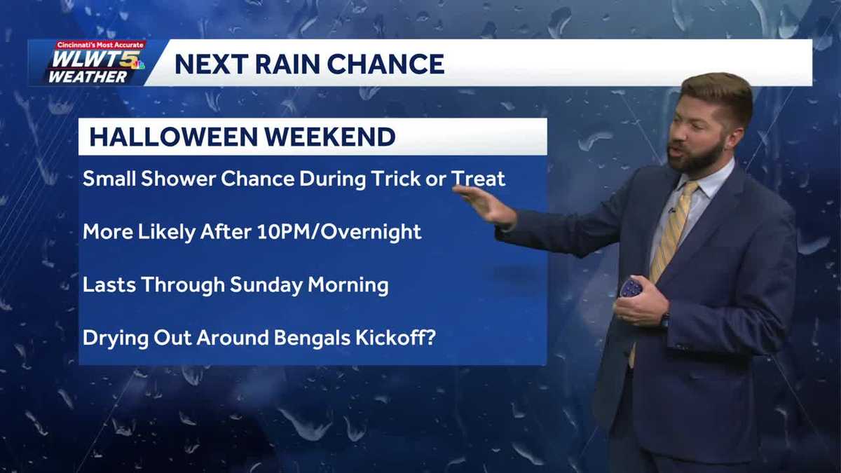 Watching rain chances by Halloween weekend in Cincinnati