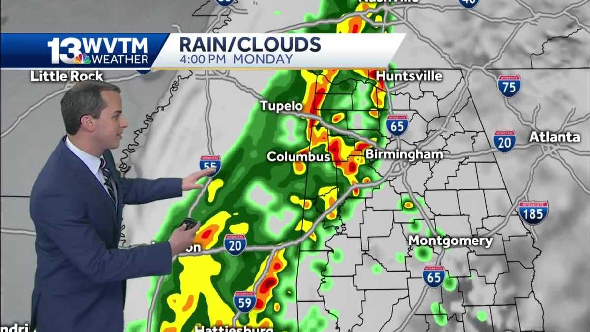 Cold Front Brings Showers And Storms Monday