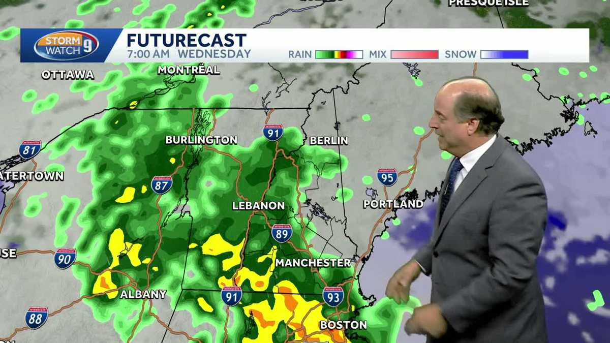 Wet weather ahead this week in New Hampshire