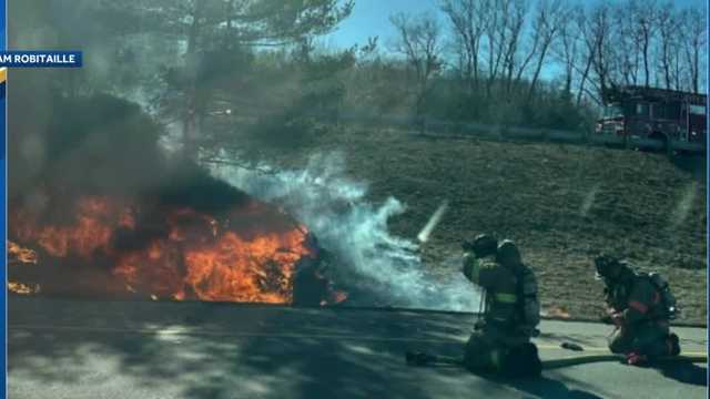 Nashua, New Hampshire crash: SUV catches fire - Vimarsana News