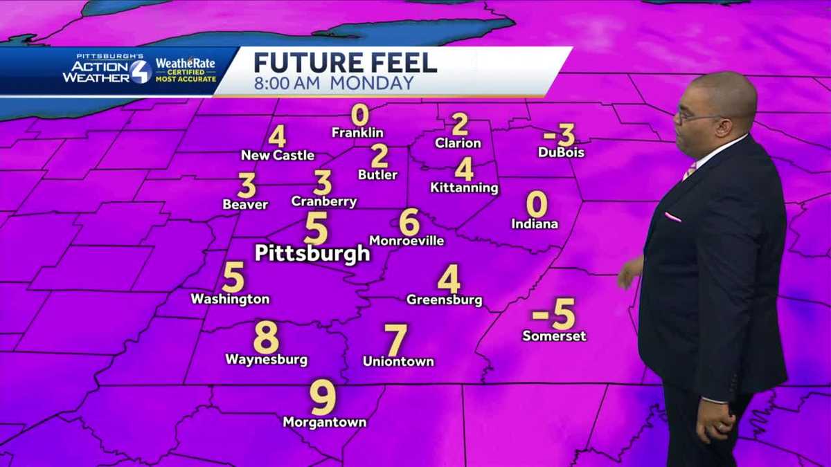 Cold Monday with wind chills in the single digits