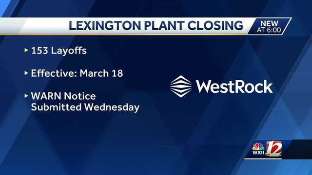 North Carolina plant to lay off more than 150 employees due to closure - Vimarsana News