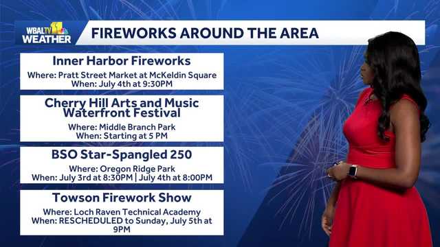 Baltimore-area July 4 fireworks and festivals could face storms | Weather Talk