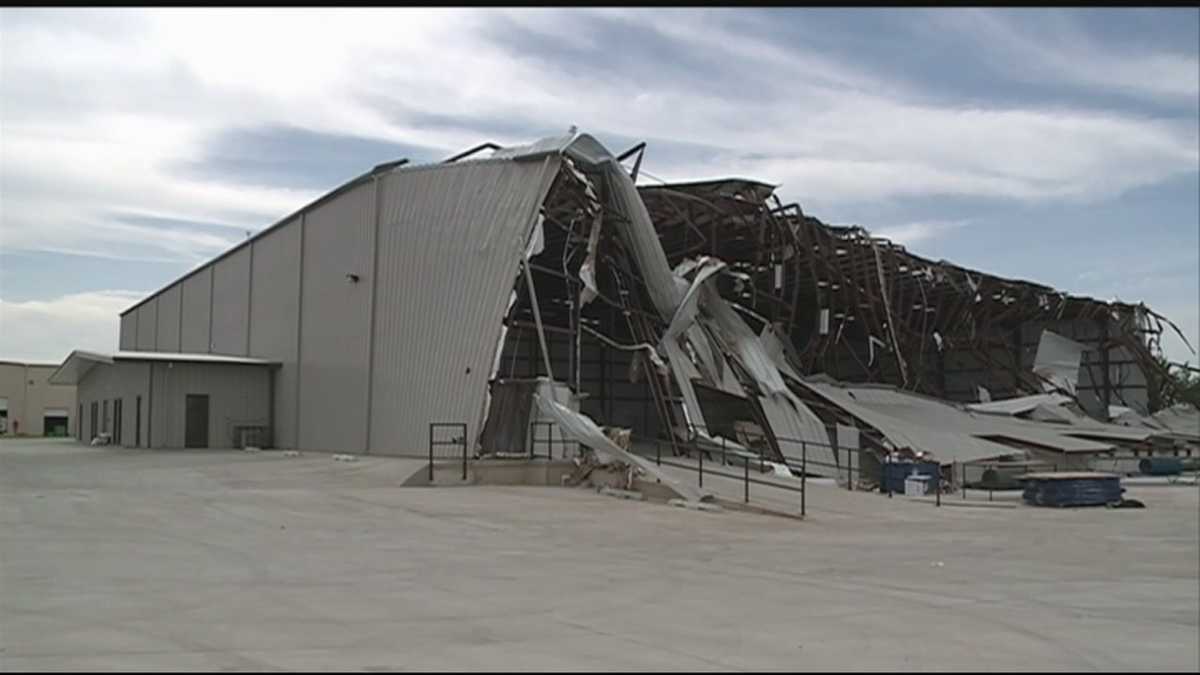Gym damaged in storm