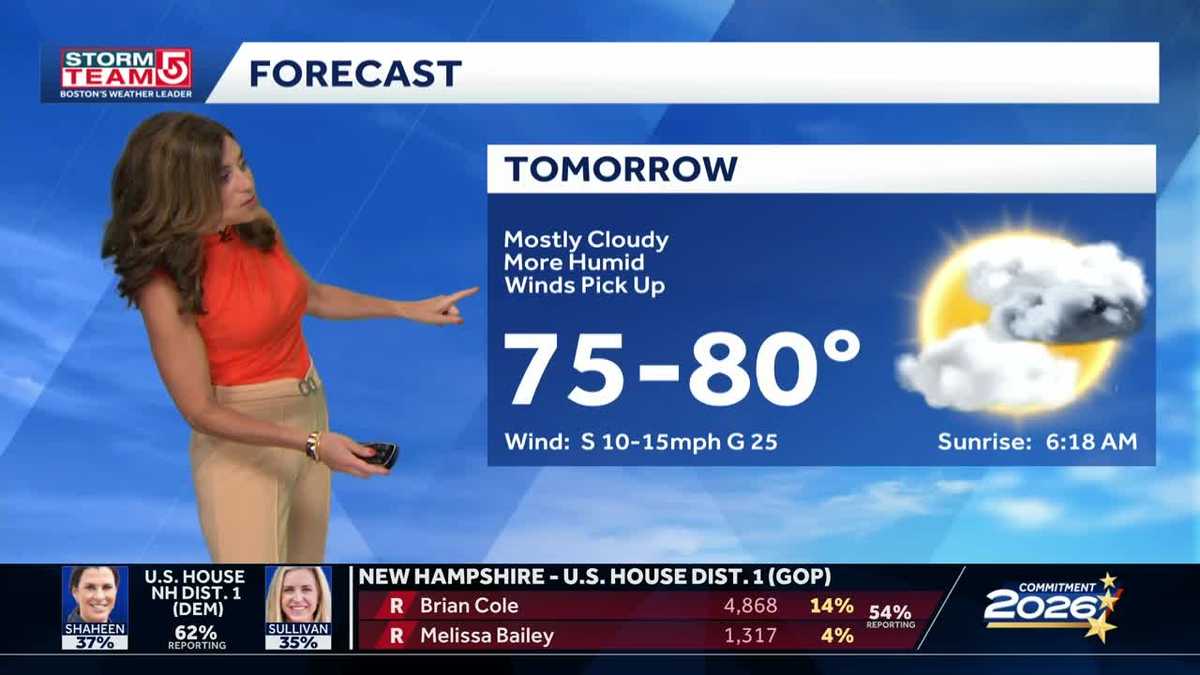 Humid Wednesday with chance for showers