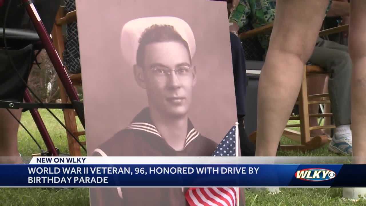 Indiana World War II Navy veteran honored with drive-by parade