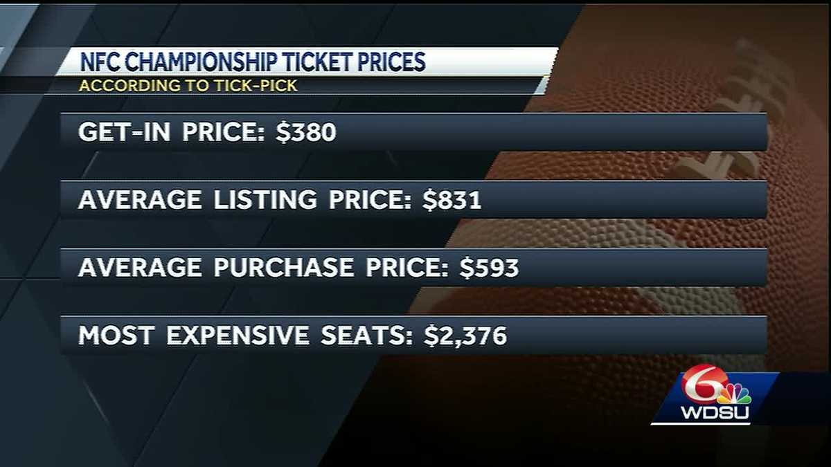 Check out the ticket prices for NFC Championship game