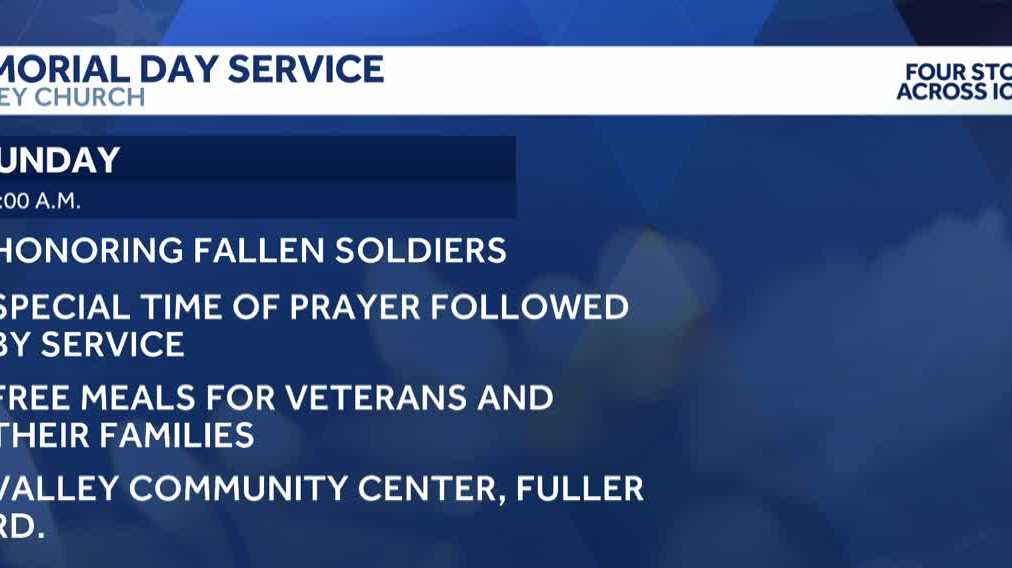 Valley Church to host Memorial Day service
