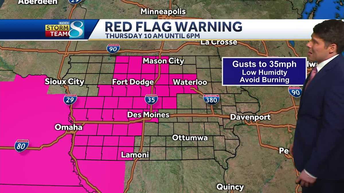 Des Moines weather forecast Windy with breezy, warm weekend ahead