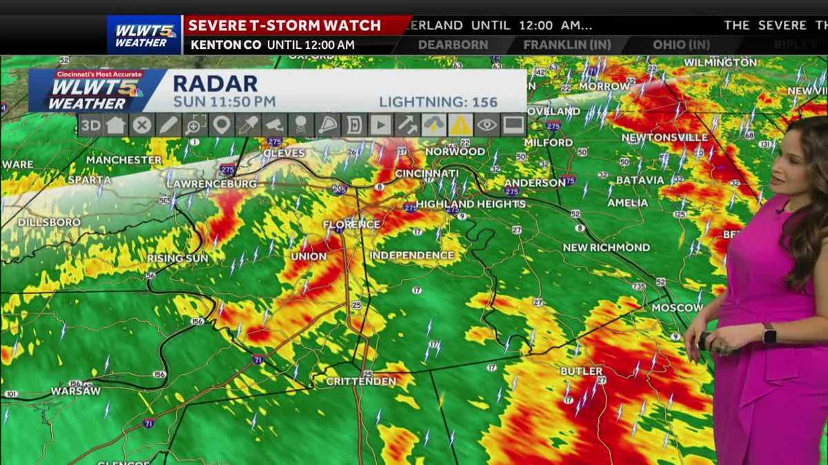 Storms move across Greater Cincinnati