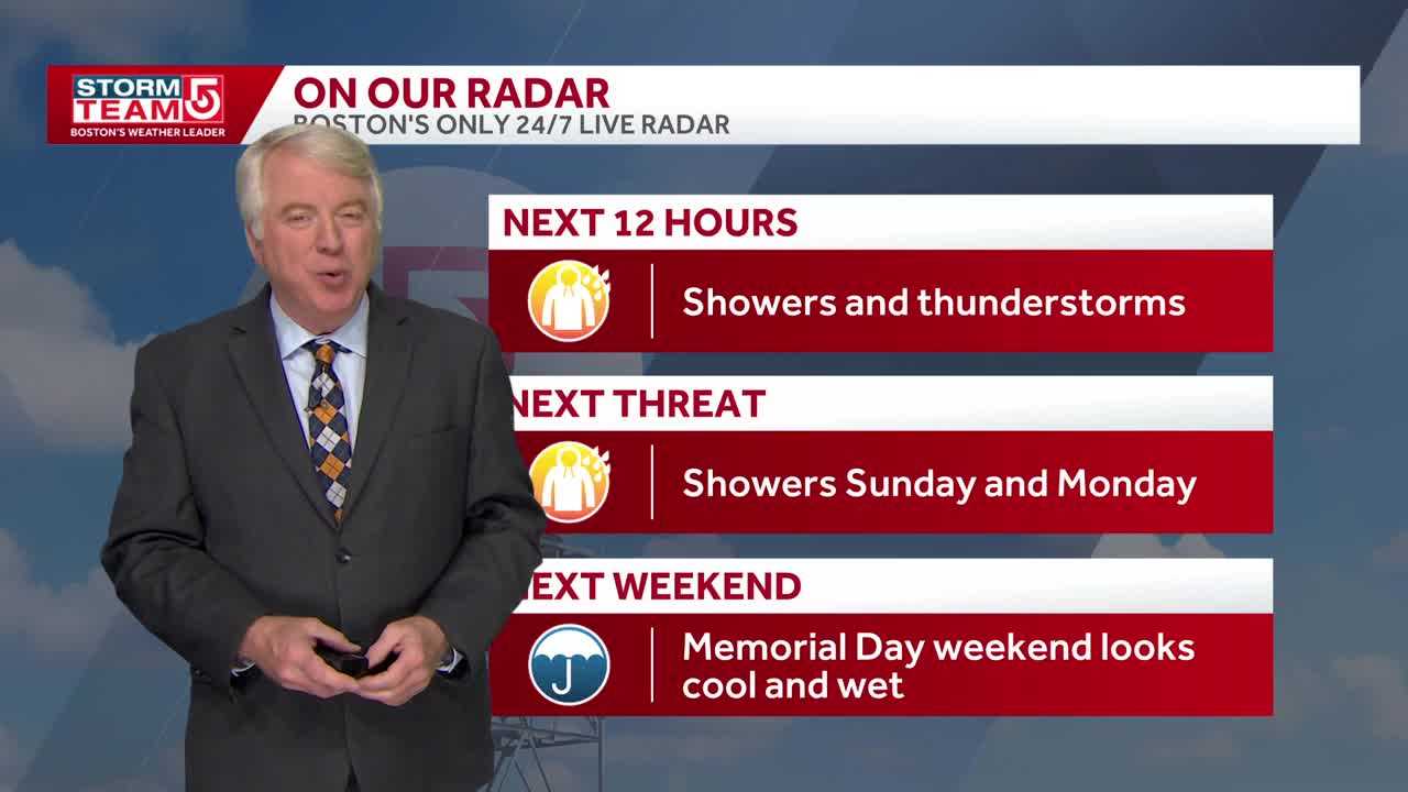 Video: Thunderstorms, then relief from the heat
