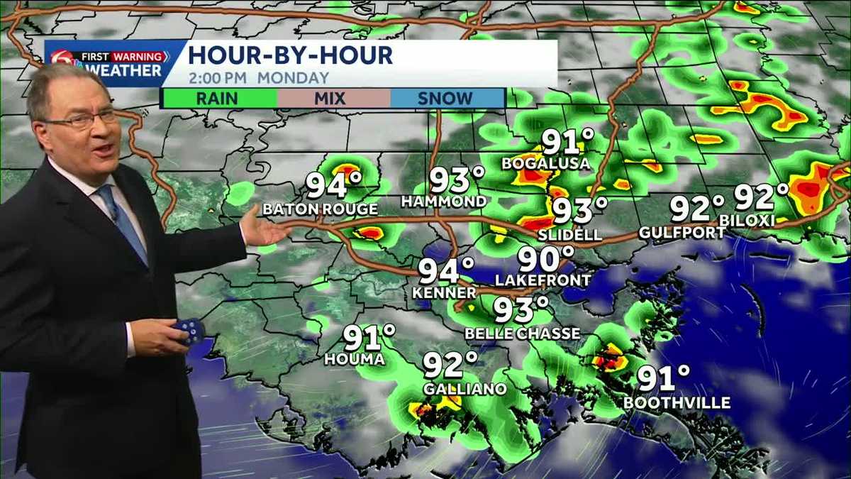 Isolated flooding possible Monday afternoon