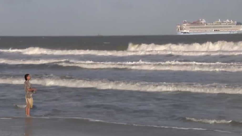 Rough surf causes significant beach erosion at Cape Canaveral