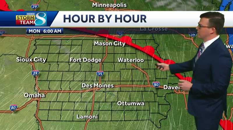 Iowa weather: A warm and breezy start to the week 