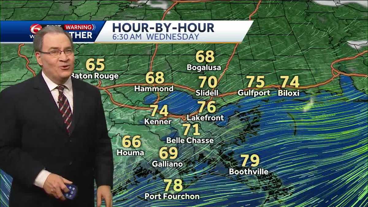Cooler Wednesday morning, scattered afternoon storms
