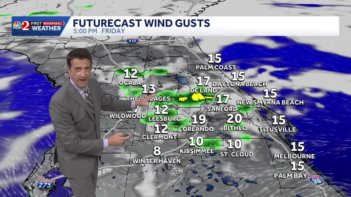 Cooling afternoon showers and storms for some Friday. 5.7.26