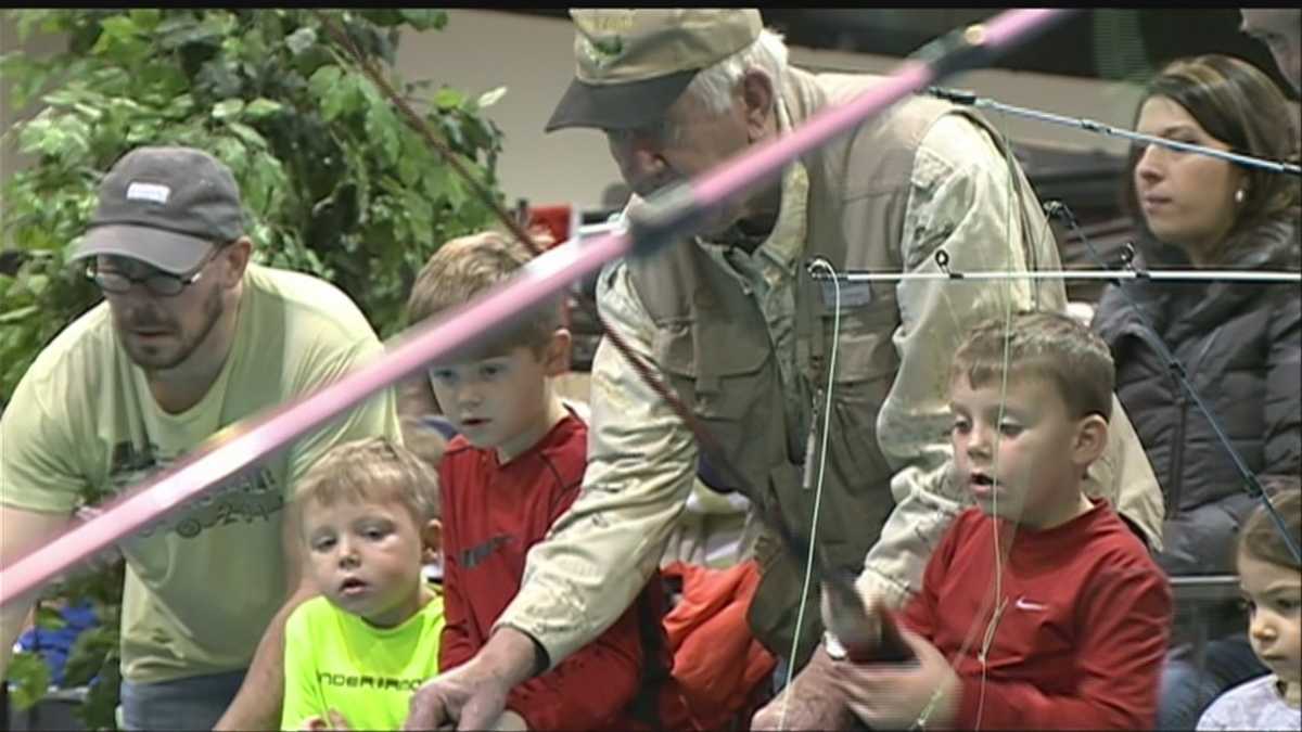 Children learn to fish at Omaha boat show