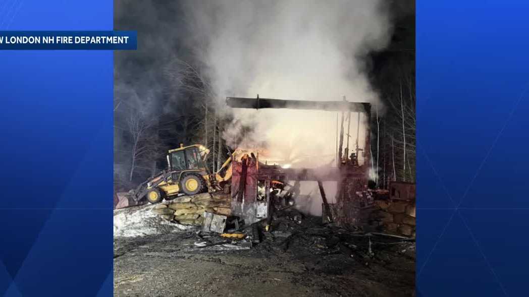 Springfield, New Hampshire fire: Building destroyed