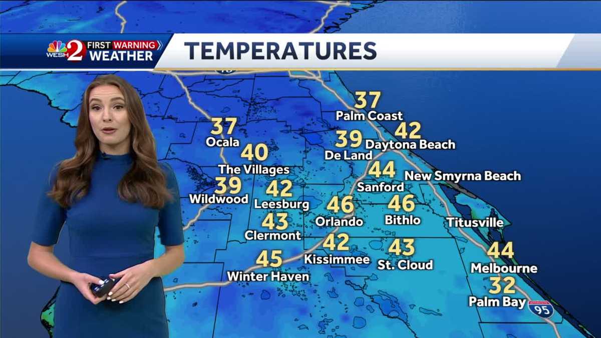 Chilly start to beautiful Tuesday in Orlando