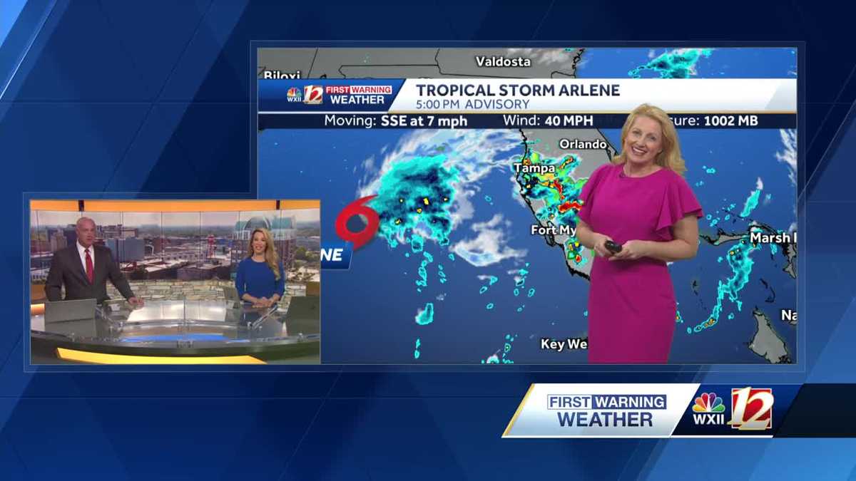 Tropical Storm Arlene forms in Gulf of Mexico