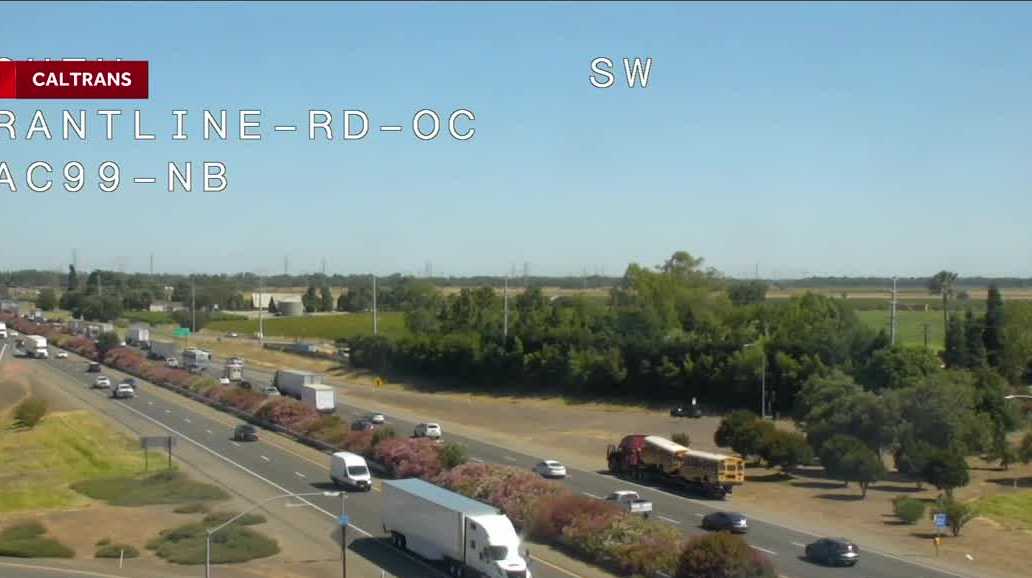 Stolen car chase ends in crash on Highway 99 in Elk Grove