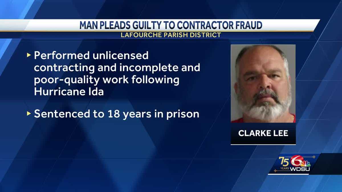 Man sentenced to 18 years in prison for contractor fraud