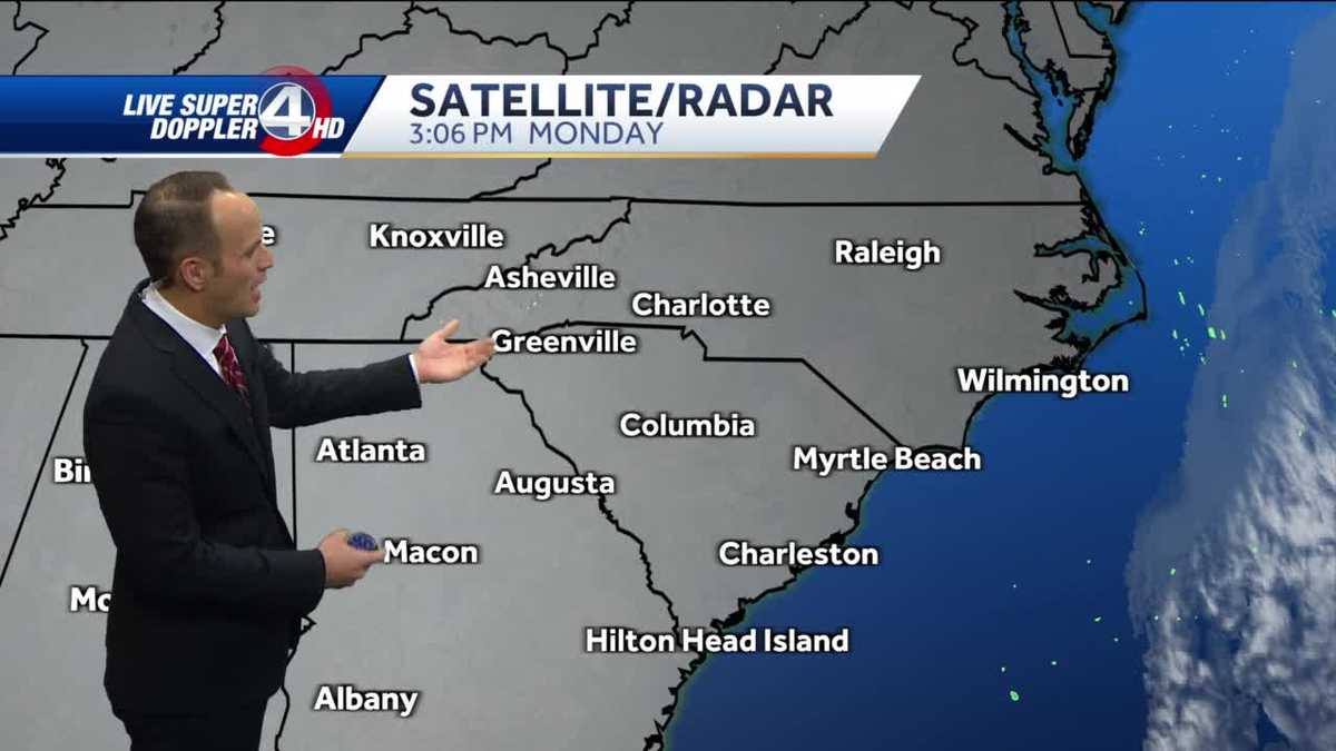 Greenville forecast Warming up