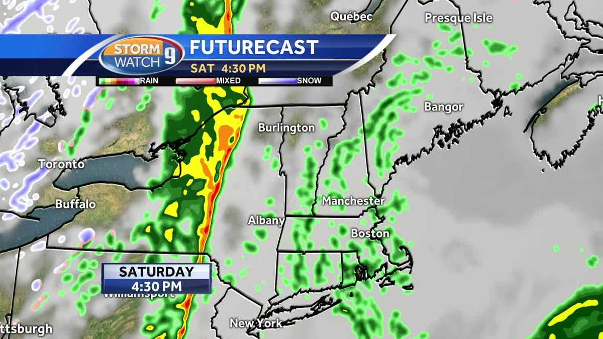Hour-by-hour: Track wet weather this weekend