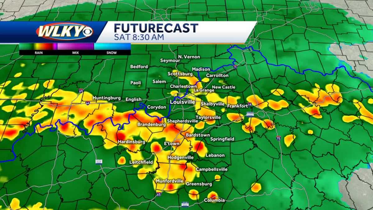 Heavy rain and gusty winds arrive Saturday