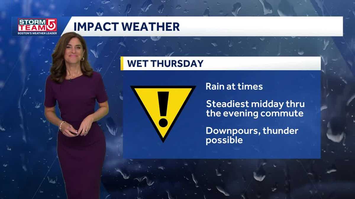 Video: Rainy Thursday, warm weekend ahead