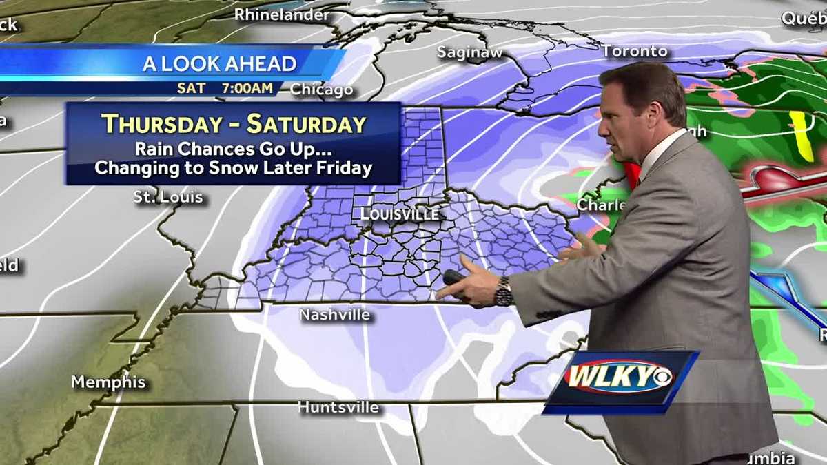 Thursday - Saturday: Rain chances go up... Changing to snow later Friday