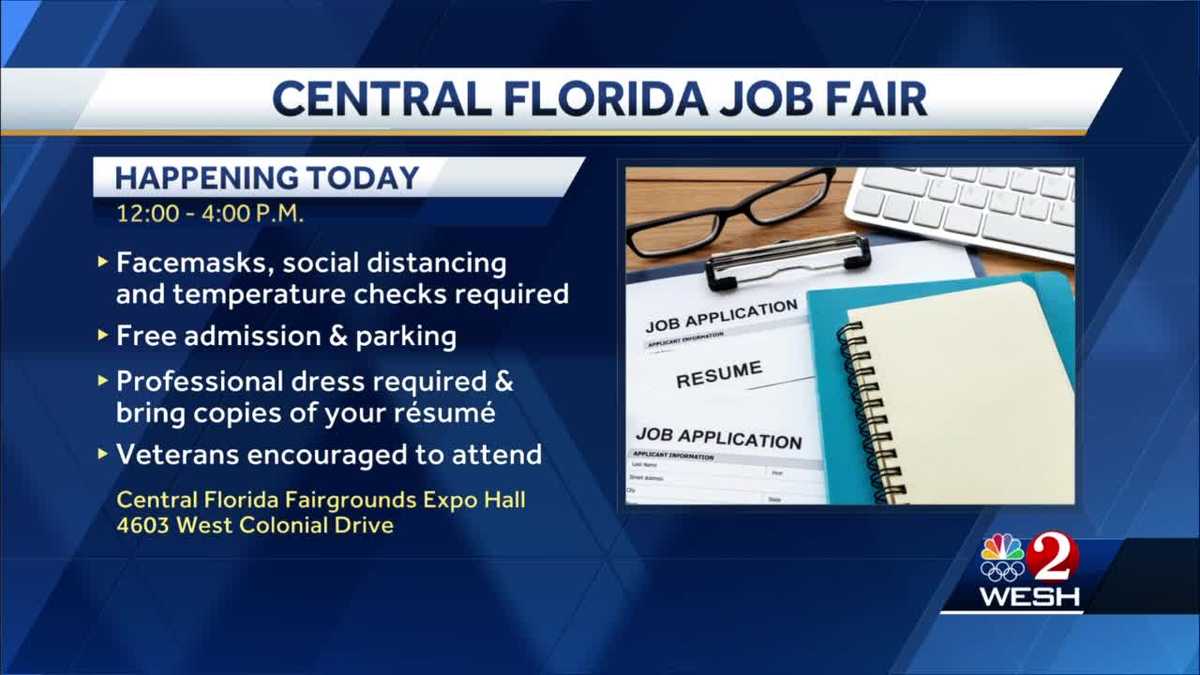 Job fair being held at Central Florida Fairgrounds Expo Hall