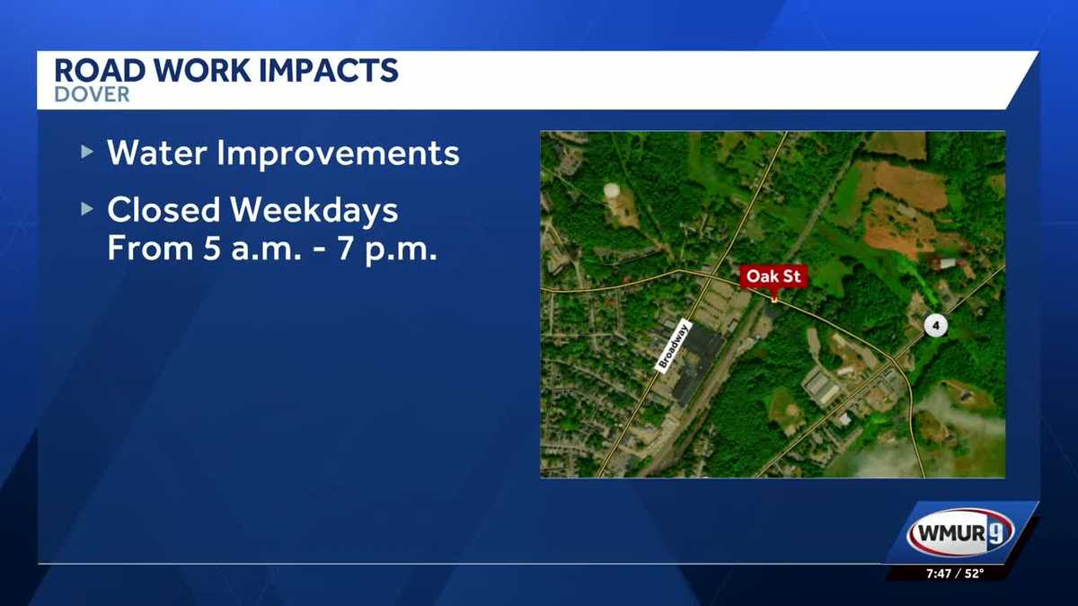 Dover to begin infrastructure projects that will affect traffic - WMUR