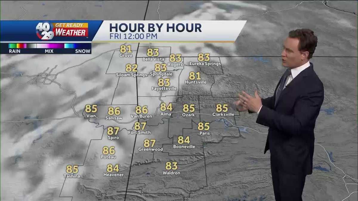 Slowly heating up over the next few days