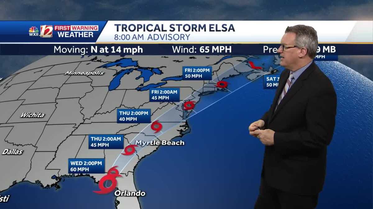 WATCH Midmorning update, Elsa nears landfall