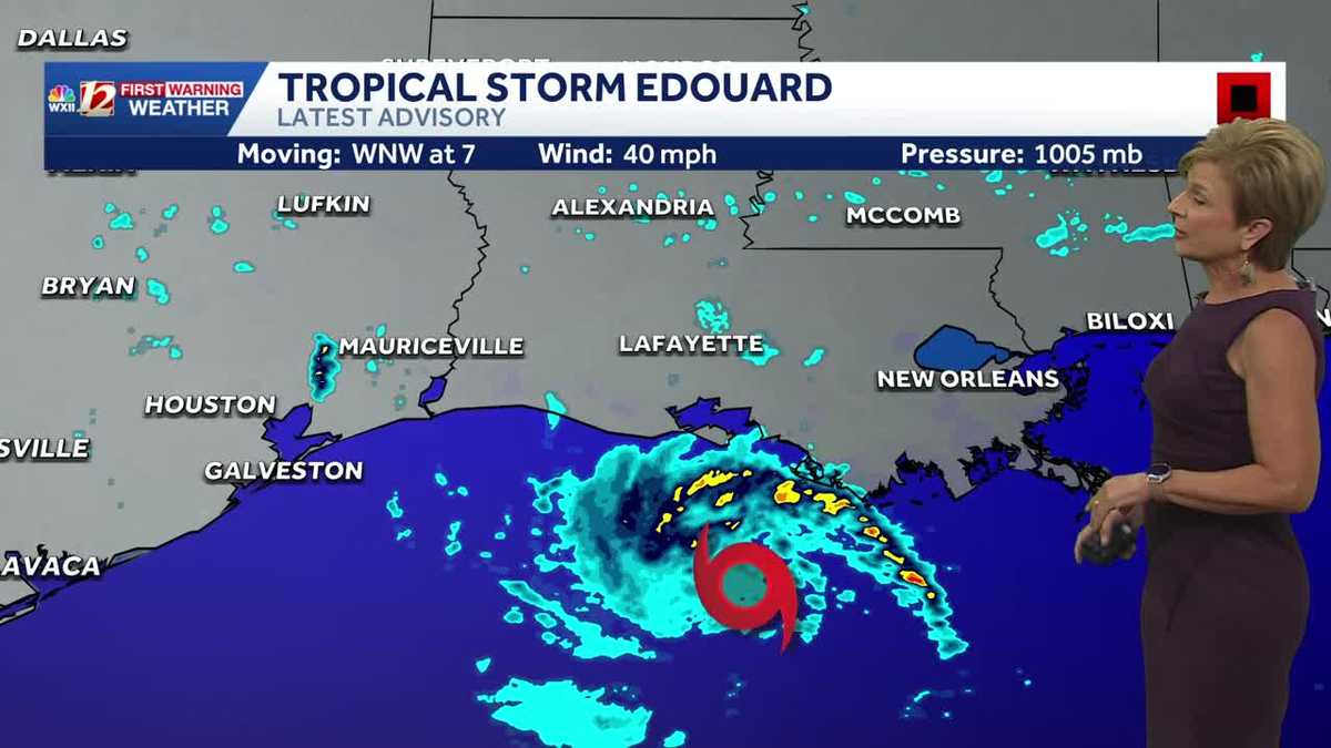 Tropical Storm Edouard nearing Texas, Louisiana coast | Storm may strengthen before landfall